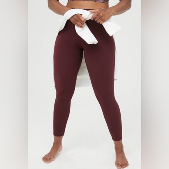 aerie Pants - NWT Aerie Offline Real Me Xtra 7/8 Legging Burgundy Sz XS